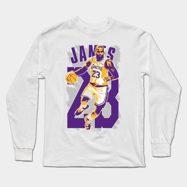 Number 23 Long Sleeve T-Shirt by CAYUT TRUCK